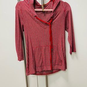 209 Hoodie Gray/Red Size XS